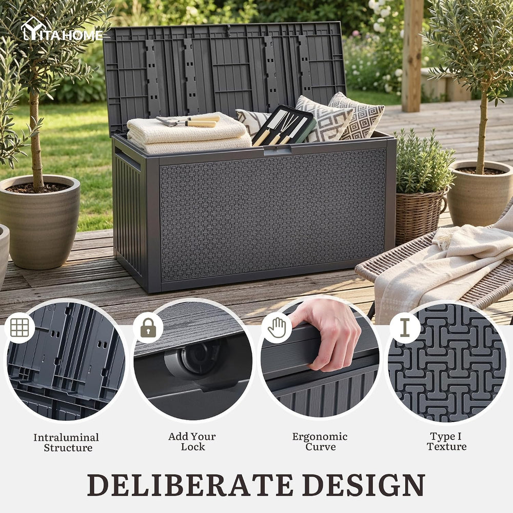 YITAHOME 95 Gallon Outdoor Storage Deck Box