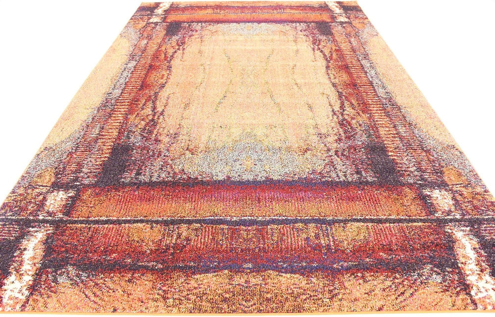 Unique Loom Estrella Collection Rustic, Distressed, Modern, Abstract Area Rug...