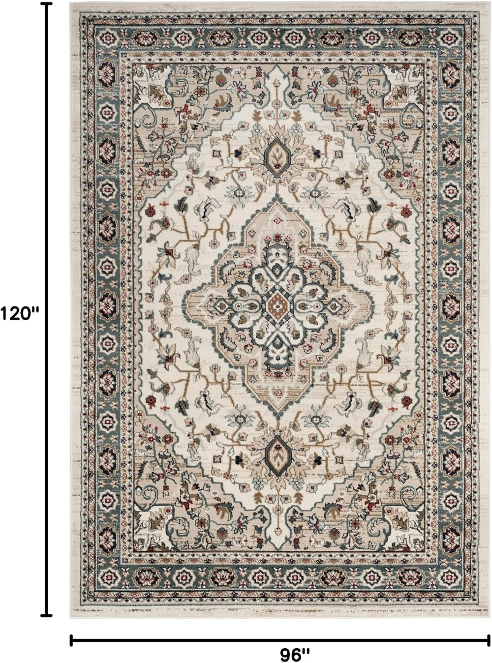 SAFAVIEH Lyndhurst Collection Area Rug - 8' x 10', Cream & Beige,...