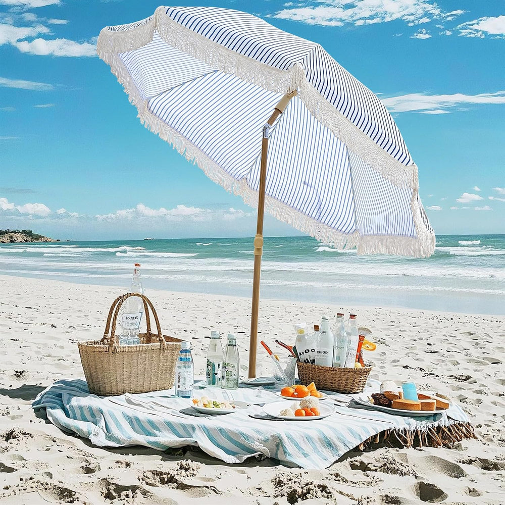 Aohanoi Outdoor Umbrella - Sun Protection, Rain Resistant, Windproof with Man...