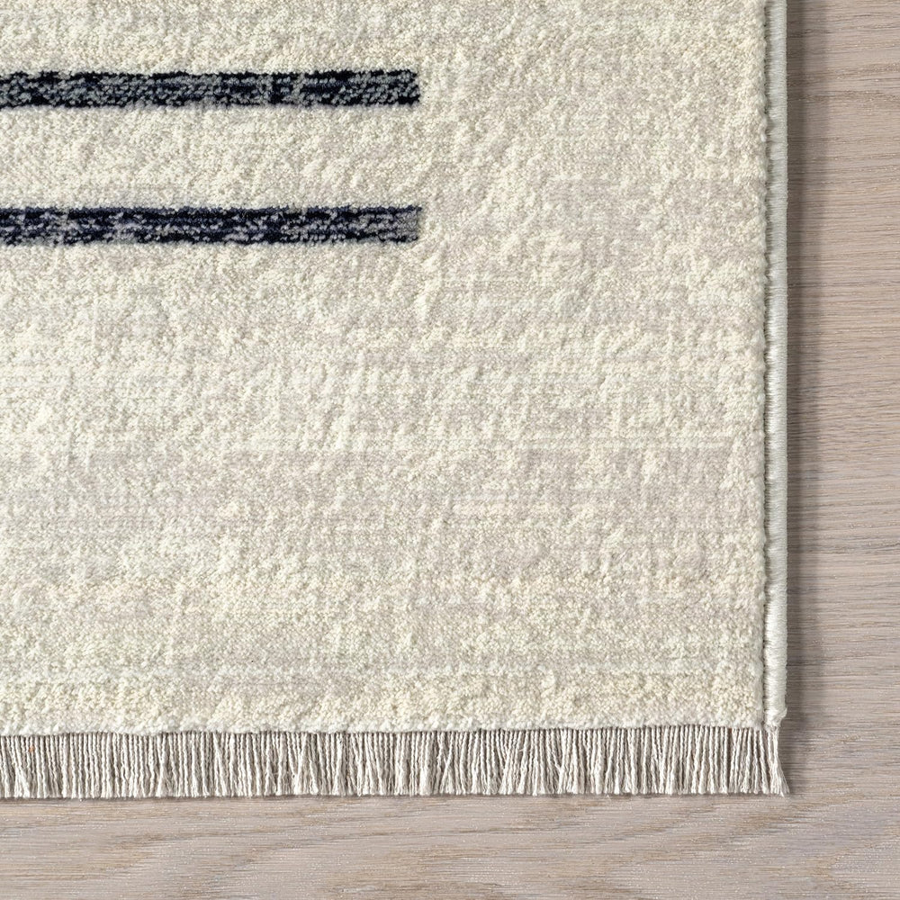NULOOM Keeva Beige Fringed Performance 3' 3" x 5', Keeva Beige S...