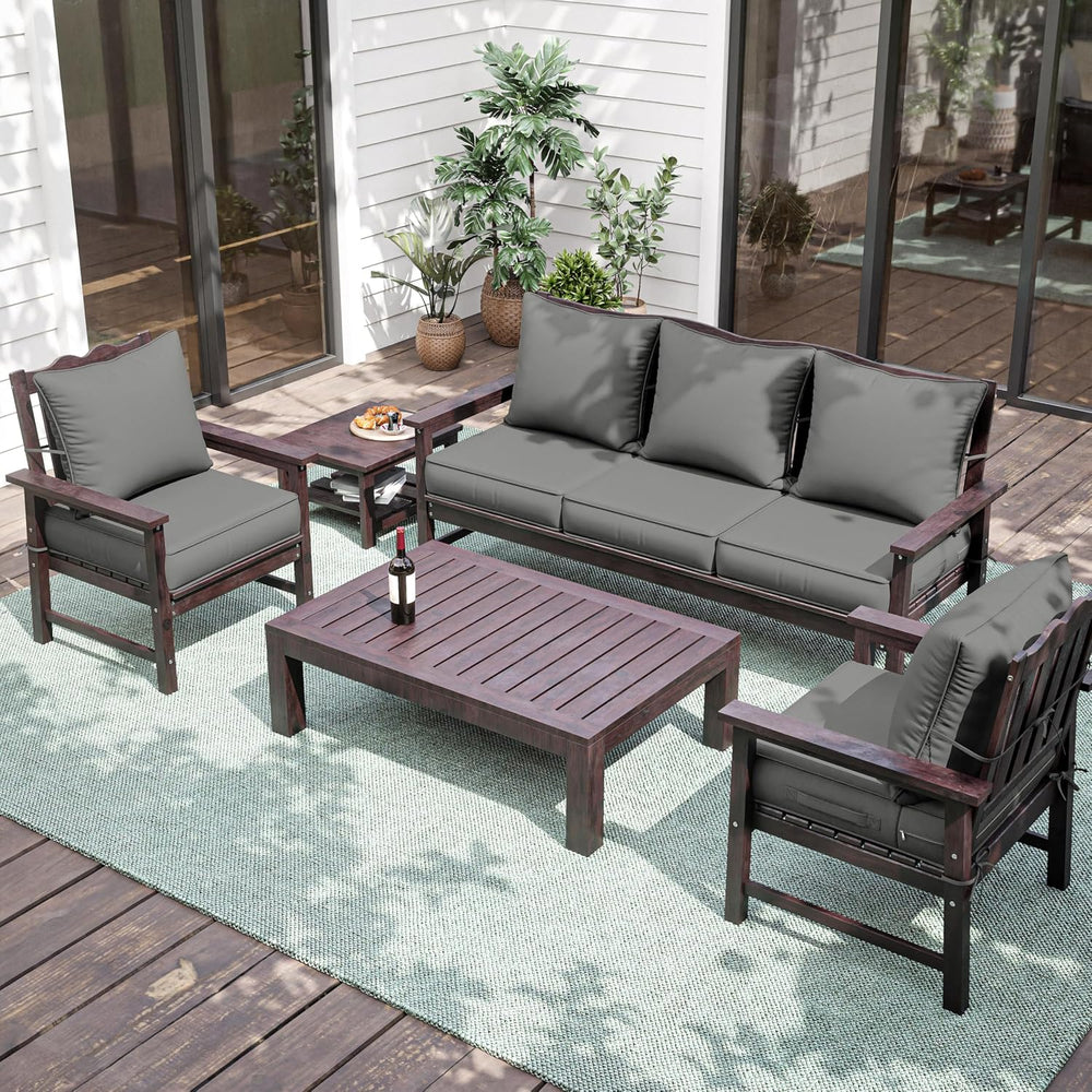 Outdoor Seat Chair Cushion Set of 6,22x22 Inch Waterproof Cushions
