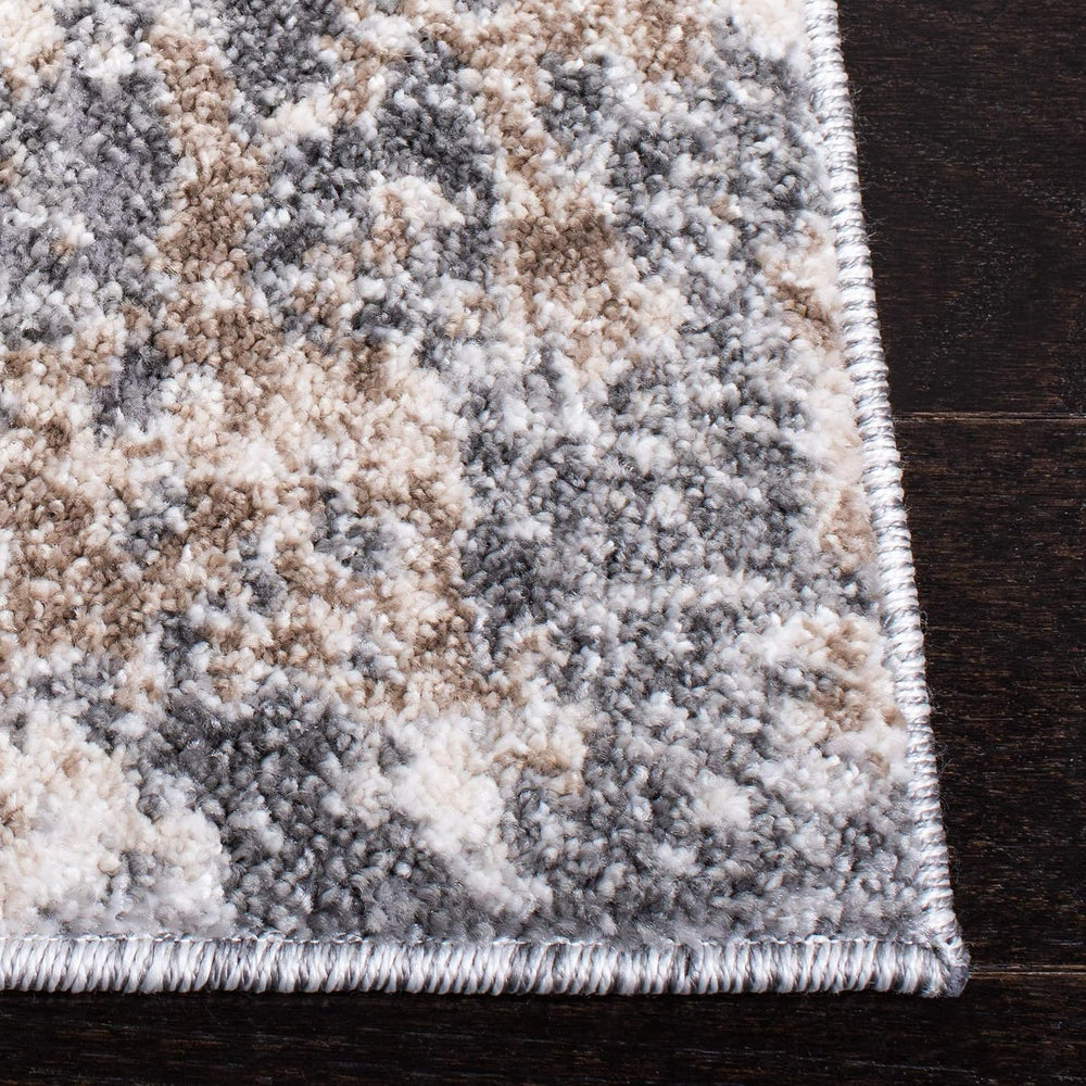 SAFAVIEH Aston Collection Runner Rug - 2' x 13', Light Grey & Gre...