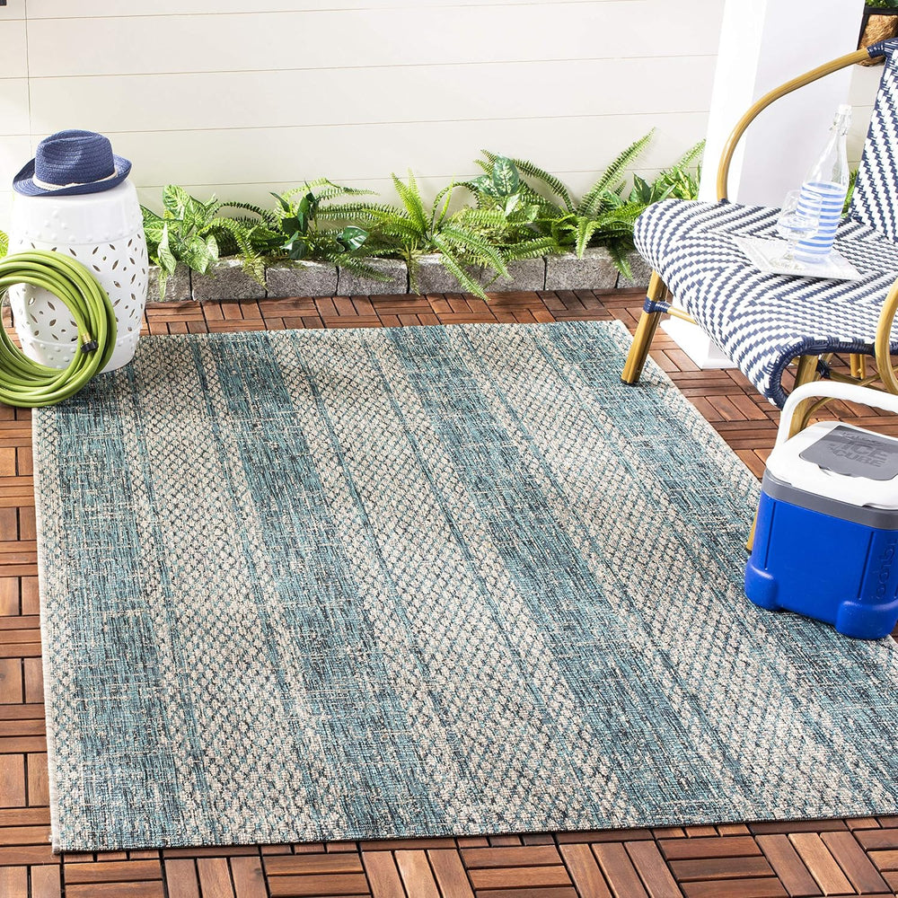 SAFAVIEH Washable Rug Outdoor Courtyard Collection - 2'7" x 5', ...