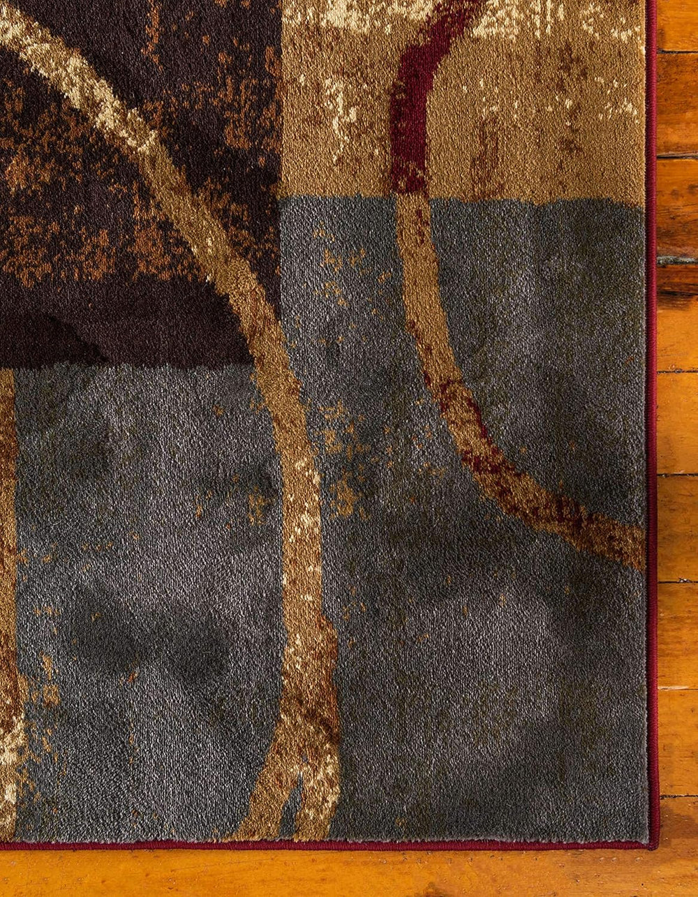 Unique Loom Barista Collection Modern, Abstract, Vintage, Distressed, Urban, ...