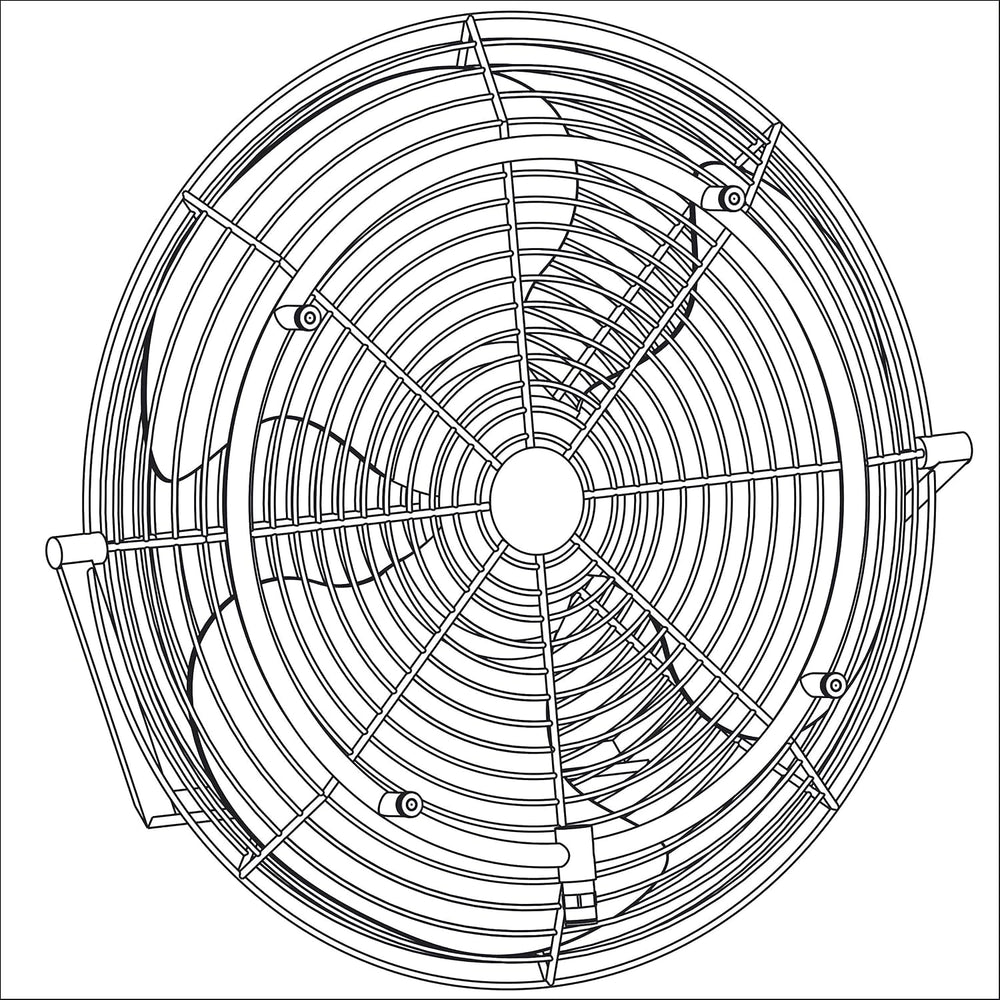 Misting Fan Systems (Stainless Steel Ring - 6 Nozzles Ring)