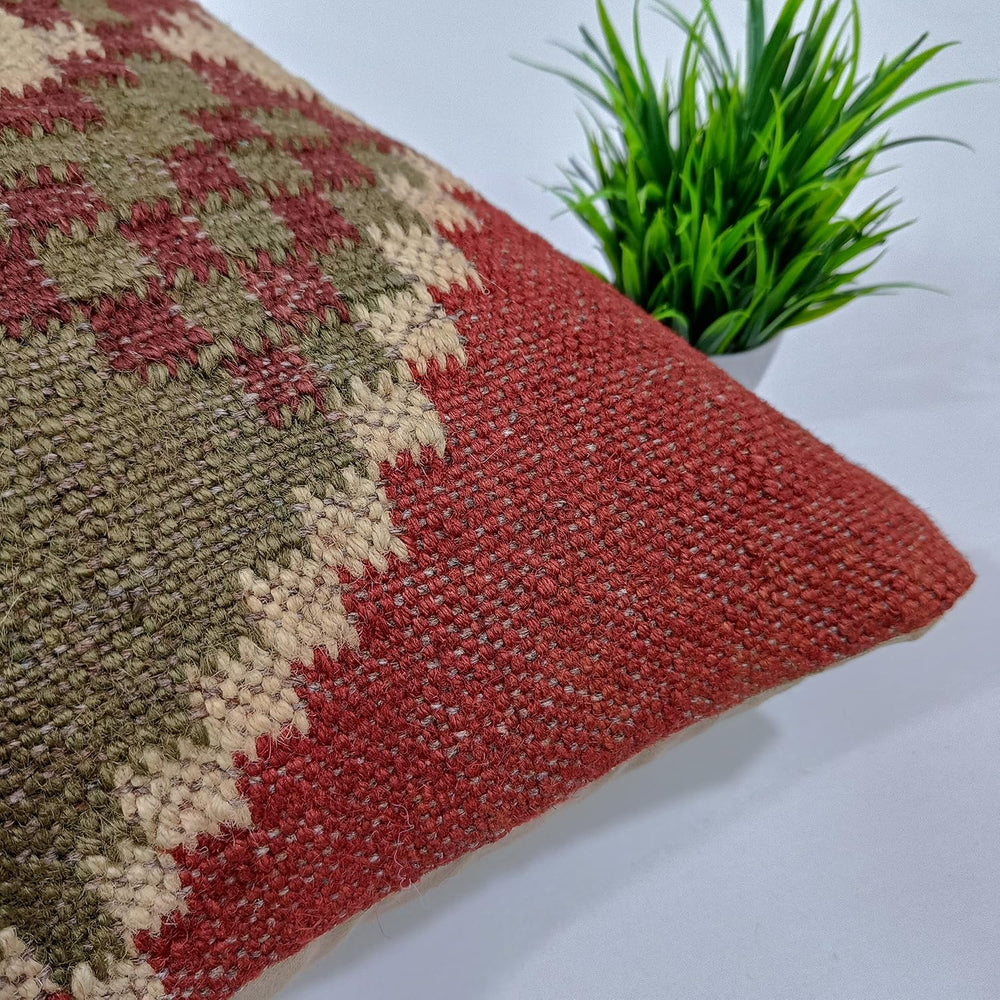 Trade Star 70% Jute 30% Wool Kilim Throw Pillow Covers 18x18 Inche