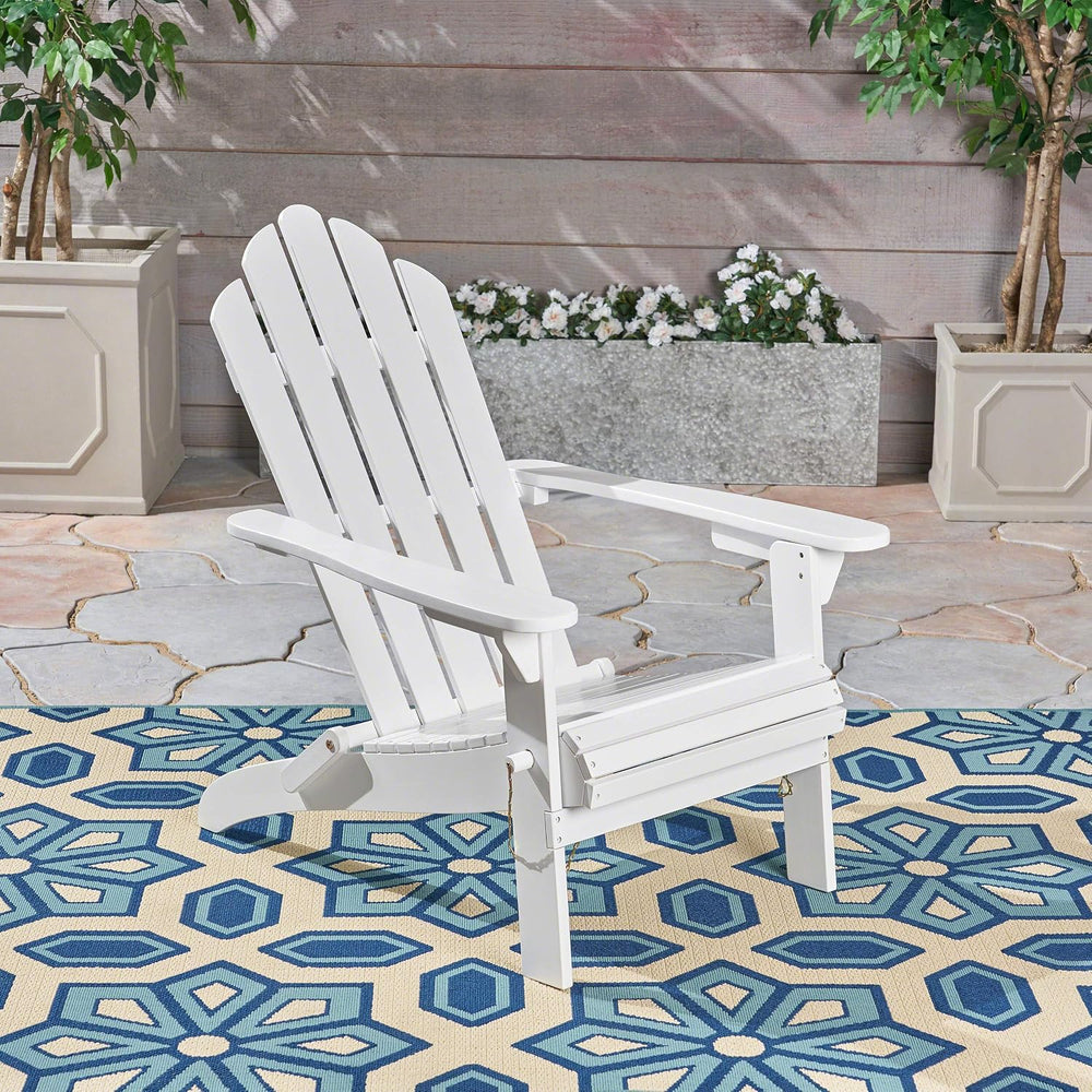 Christopher Knight Home Cara Outdoor Foldable Acacia Wood Adirondack Chair, W...