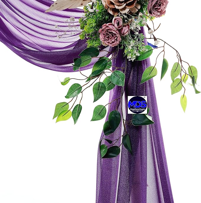 MDS Halloween Chiffon Draping Fabric - 2 Panel, 30" Wide x 30ft Long - S...