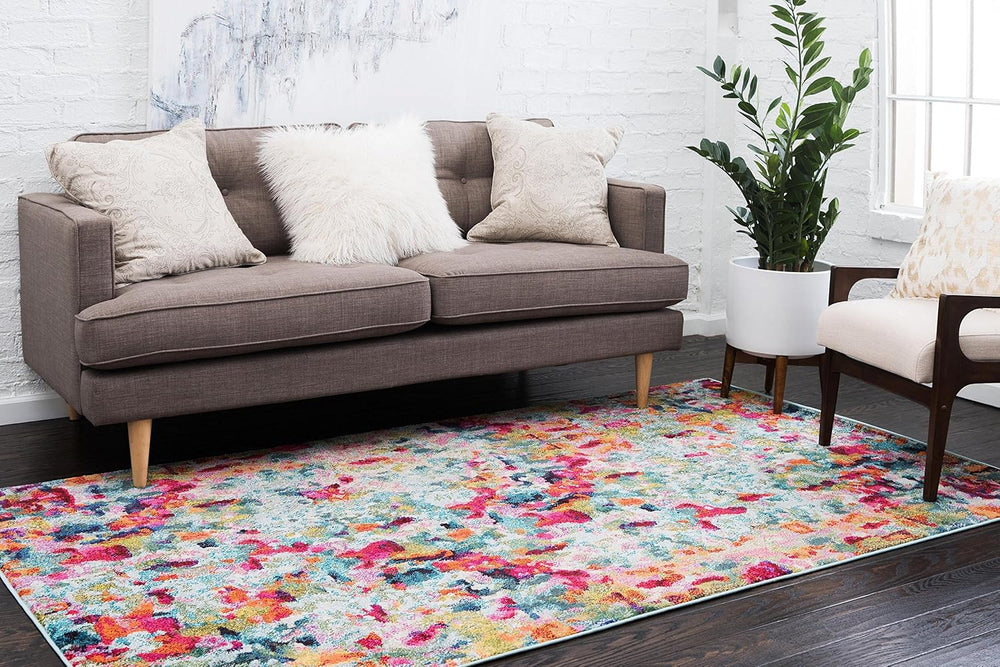 Unique Loom Chromatic Collection Area Rug - Champagne (8' x 10' Recta...