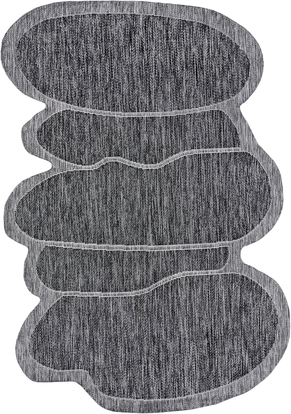 JONATHAN Y Rustic Abstract Indoor Outdoor Area Rug 4X6 Dark Gray/Gray, Jasper...