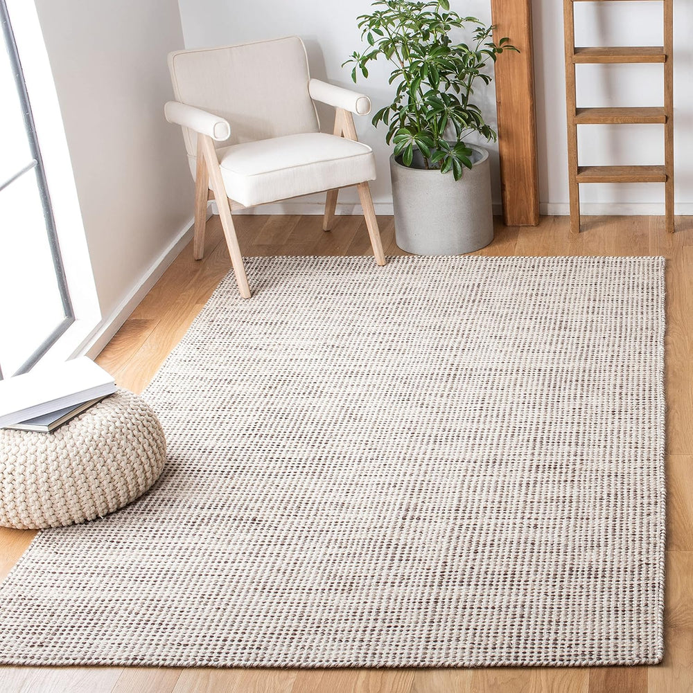 SAFAVIEH Vermont Collection Accent Rug - 4' x 6', Brown & Ivory, ...
