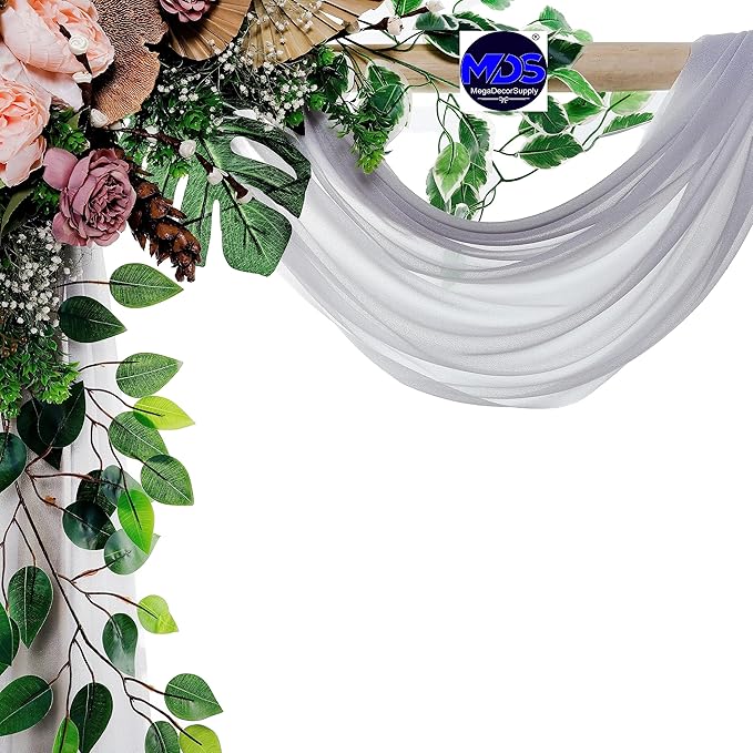 MDS Halloween Chiffon Draping Fabric - 2 Panel, 30" Wide x 40ft Long - S...