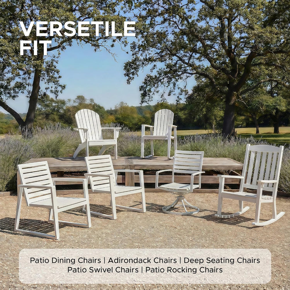 Outdoor Chair Cushions, Water-Resistant & Fade-Resistant, Patio Furniture...