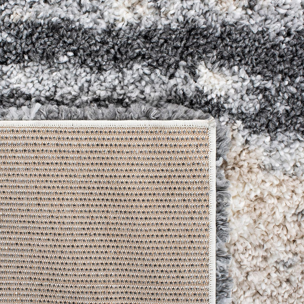SAFAVIEH Area Rug 10x14 - Fontana Shag Collection - Large - Grey & Ivory,...