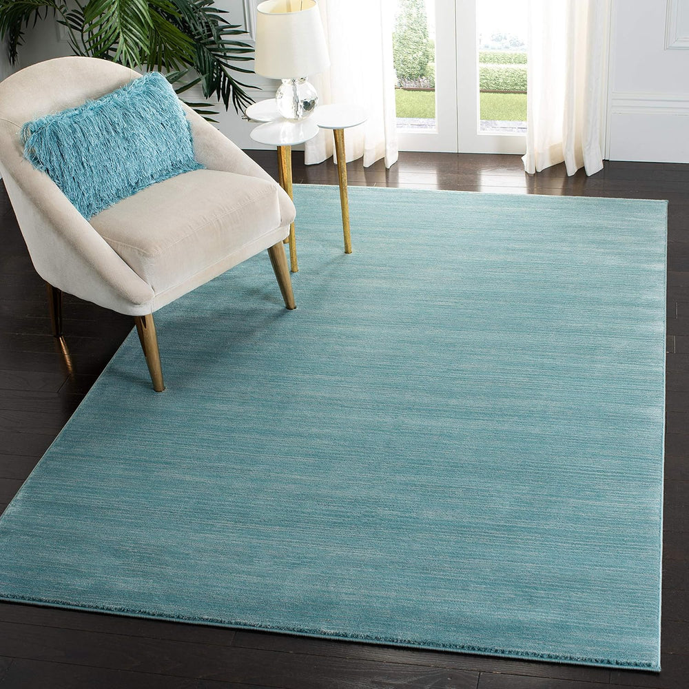 SAFAVIEH Vision Area Rug 4x6, Modern Tonal Aqua VSN606B