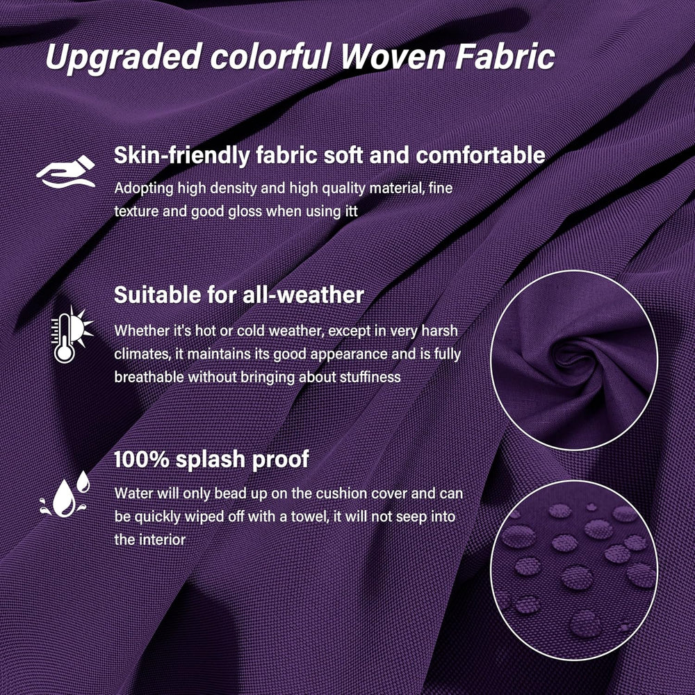 14Pcs Outdoor Cushion Covers Waterproof Fade-Resistant with Zipper