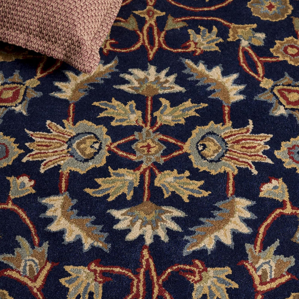 SAFAVIEH Royalty Collection Runner Rug - 2'3" x 8', Navy & R...