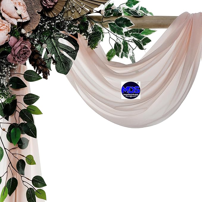 MDS Halloween Chiffon Draping Fabric - 1 Panel, 30" Wide x 40ft Long - S...