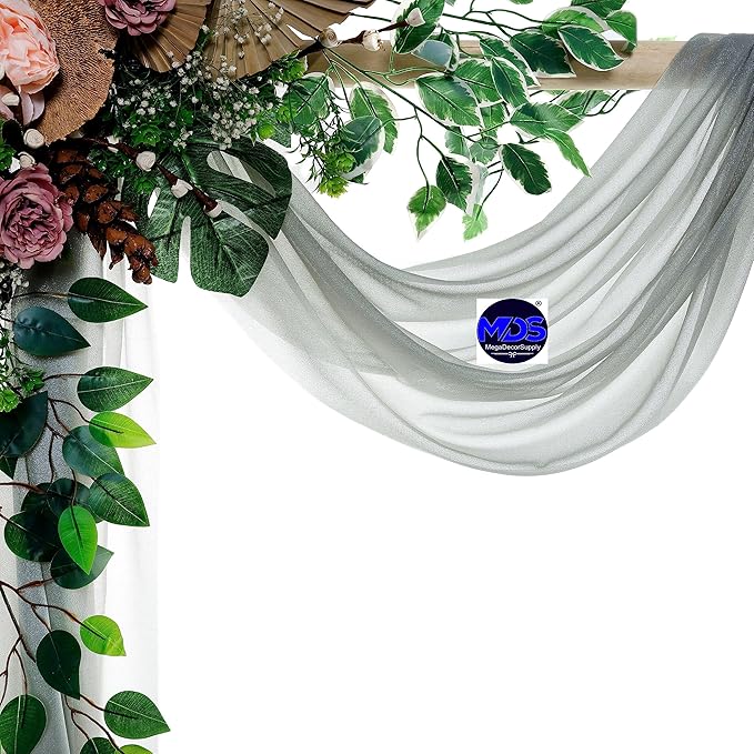 MDS Halloween Chiffon Draping Fabric - 2 Panel, 30" Wide x 40ft Long - S...