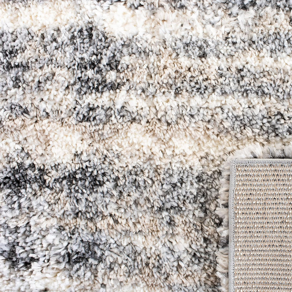 SAFAVIEH Fontana Shag Collection Area Rug - 6'7" x 9', Grey &...