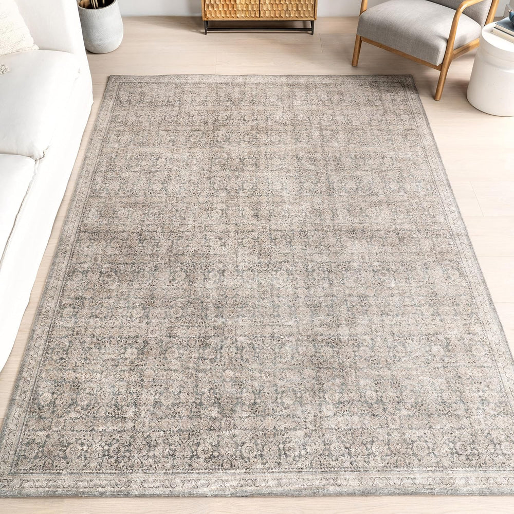 nuLOOM Cally Grey Medallion Power Loomed Area Rug, 10' x 13'