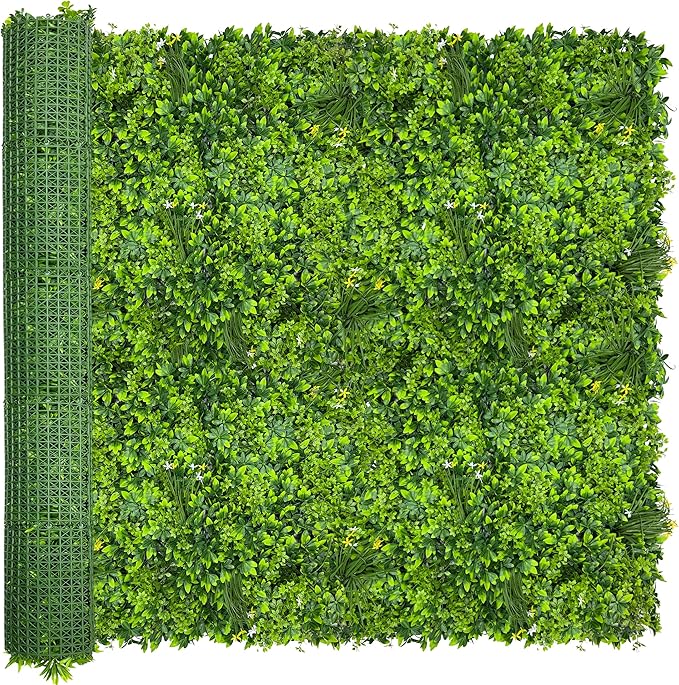 Artificial Plant Wall Roll: 72 X144 in (72 sqft) UV-Anti Ivy Privacy Fence Sc...