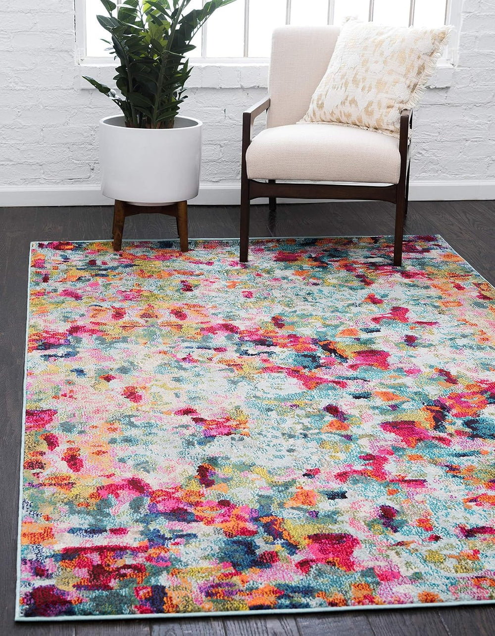 Unique Loom Chromatic Collection Area Rug - Champagne (8' x 10' Recta...
