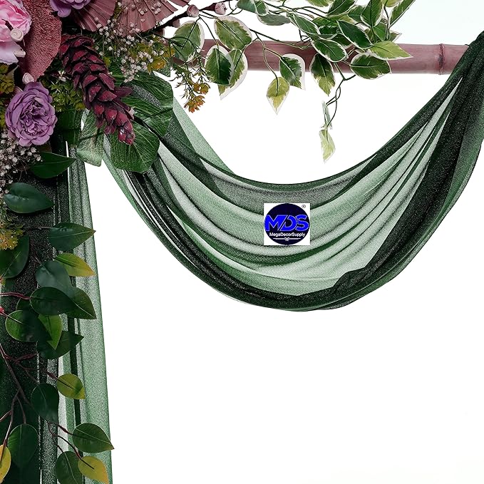 MDS Halloween Chiffon Draping Fabric - 2 Panel, 30" Wide x 40ft Long - S...