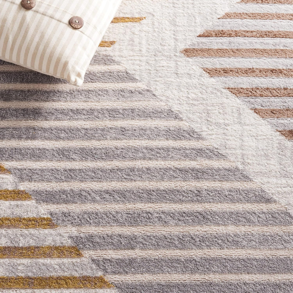 SAFAVIEH Palma Collection Area Rug - 9' x 12', Beige & Light Grey...