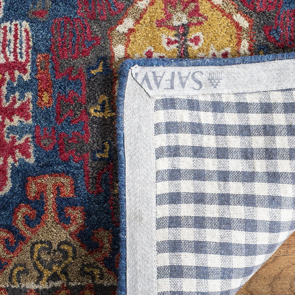 SAFAVIEH Heritage Collection Area Rug - 10' x 14', Navy & Red, Ha...