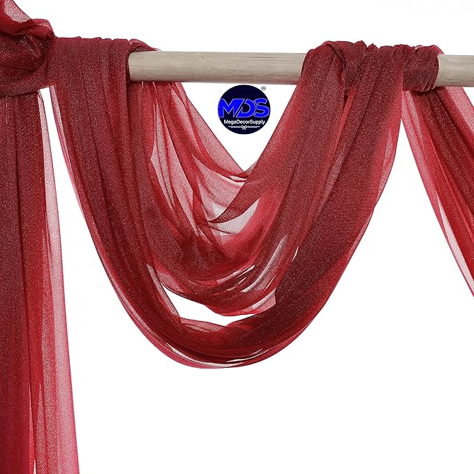 MDS Halloween Chiffon Draping Fabric - 1 Panel, 30" Wide x 50ft Long - S...