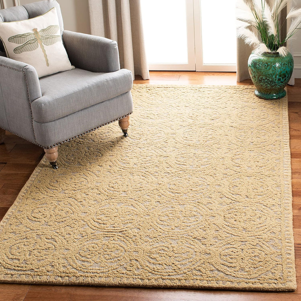 SAFAVIEH Area Rug 8x10 - Cambridge Collection - Large - Light Gold & Dark...