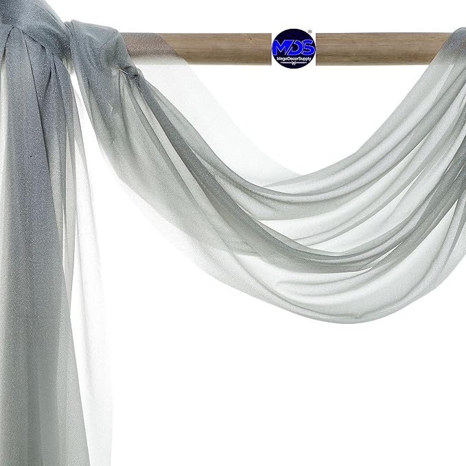 MDS Halloween Chiffon Draping Fabric - 2 Panel, 30" Wide x 30ft Long - S...