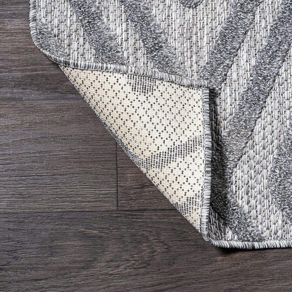 JONATHAN Y Moroccan Diamond Indoor Outdoor Area Rug 8X10 Dark Gray, Balansat ...