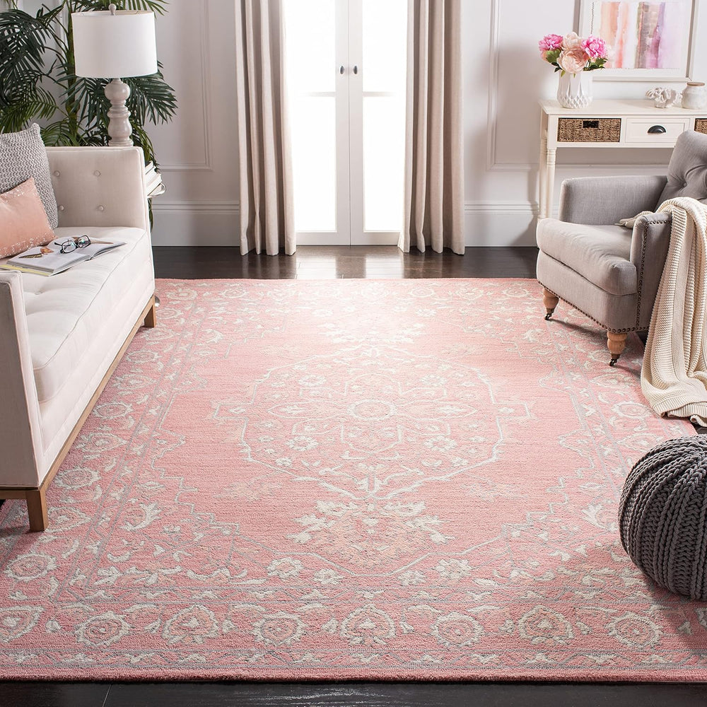 SAFAVIEH Micro-Loop Collection X-Large Area Rug - 11' x 15', Pink &am...