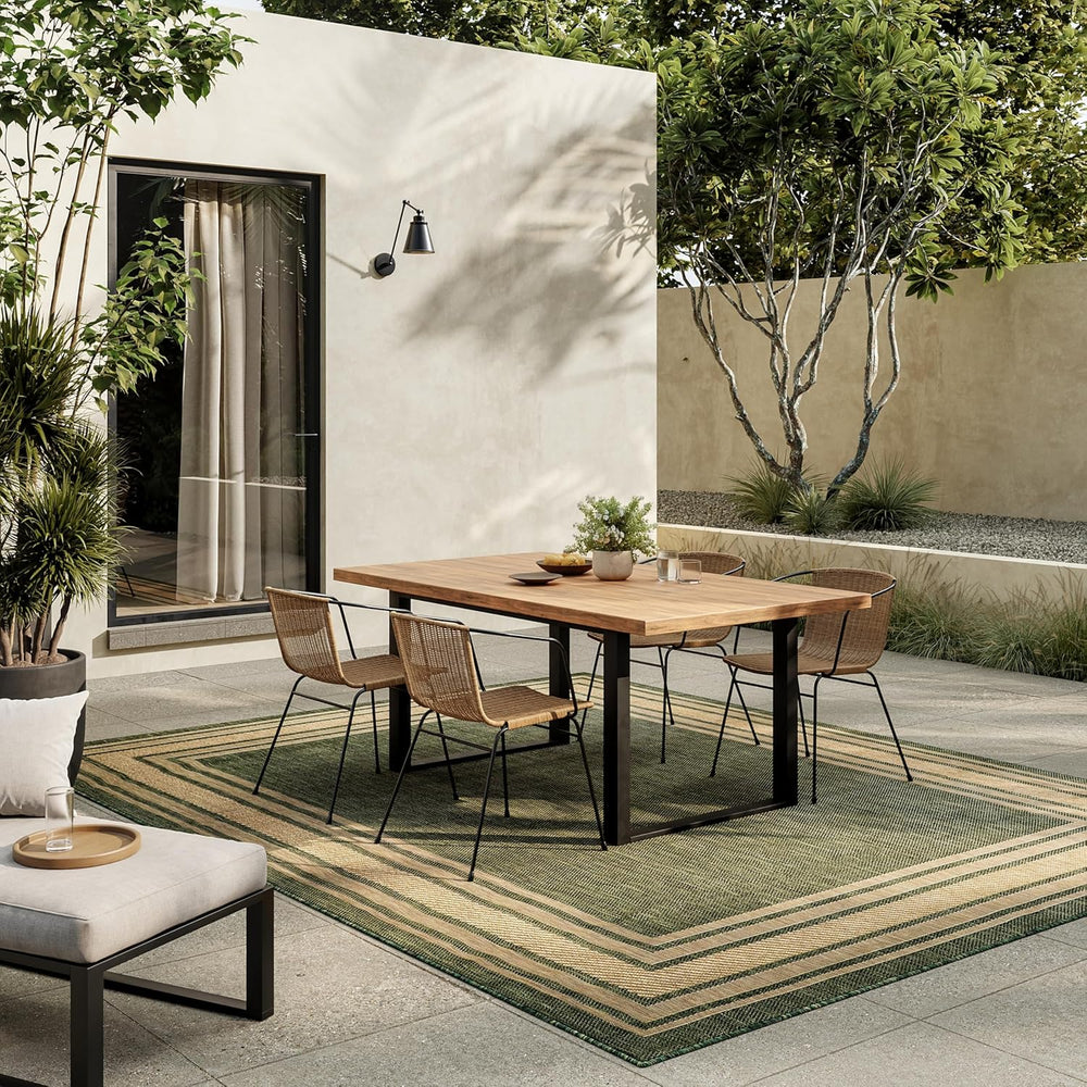 Nourison Home Horizon Indoor/Outdoor Green 9' x 12' Area Rug - Easy C...