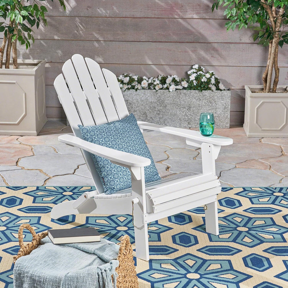 Christopher Knight Home Cara Outdoor Foldable Acacia Wood Adirondack Chair, W...