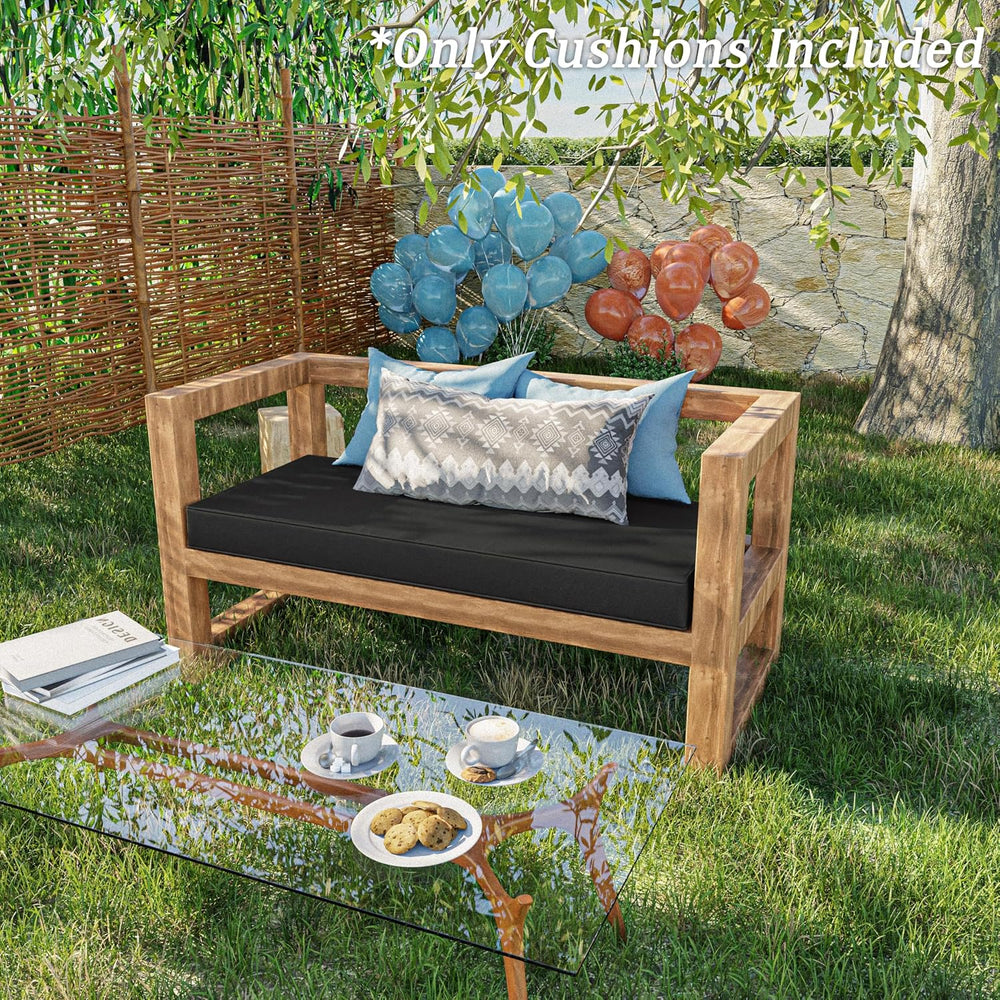 Outdoor Bench Cushion 42×18×3.5 in Thick Waterproof Patio Furniture Cushions,...