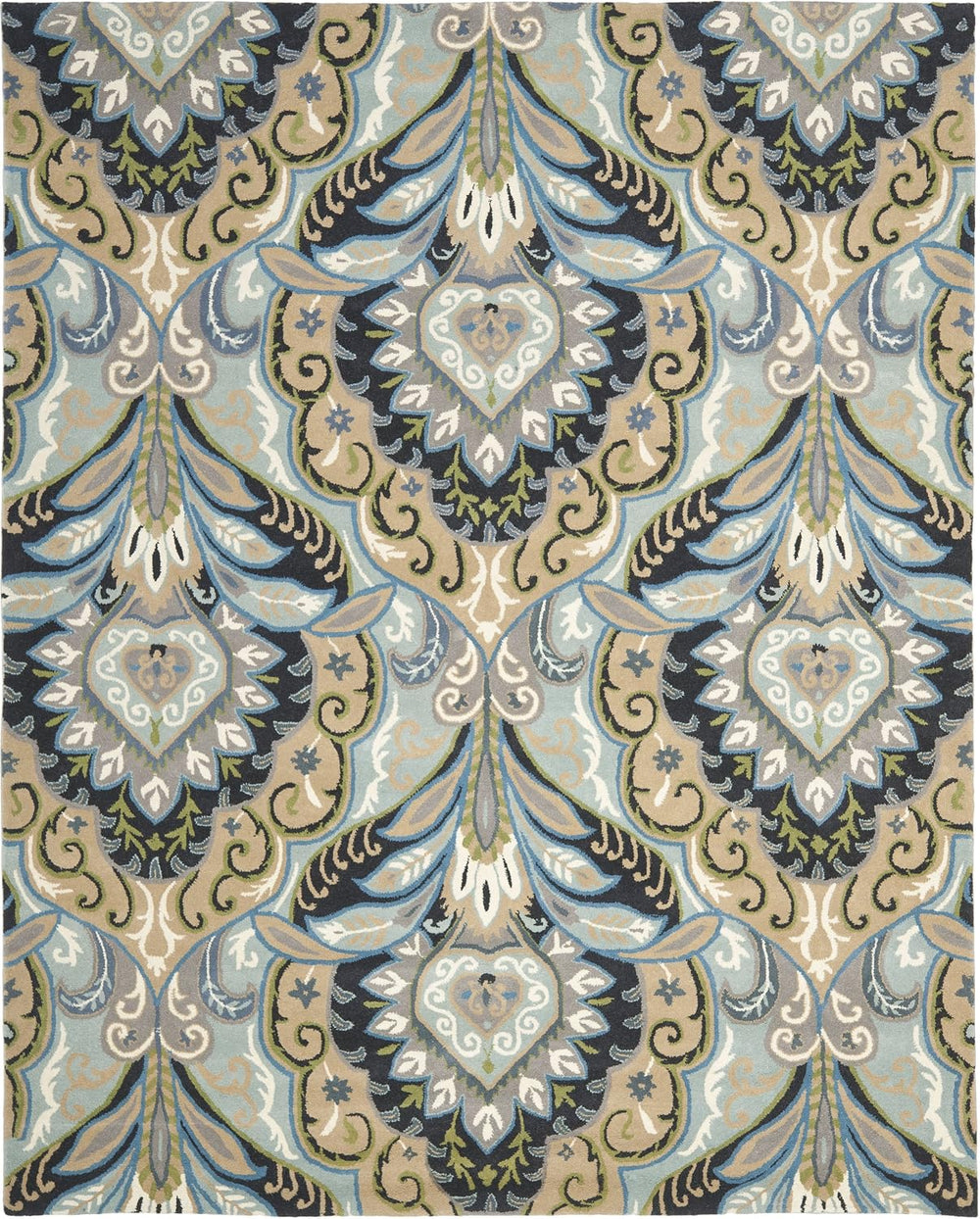 SAFAVIEH Wyndham Collection Area Rug - 10' x 14', Blue & Multi, H...