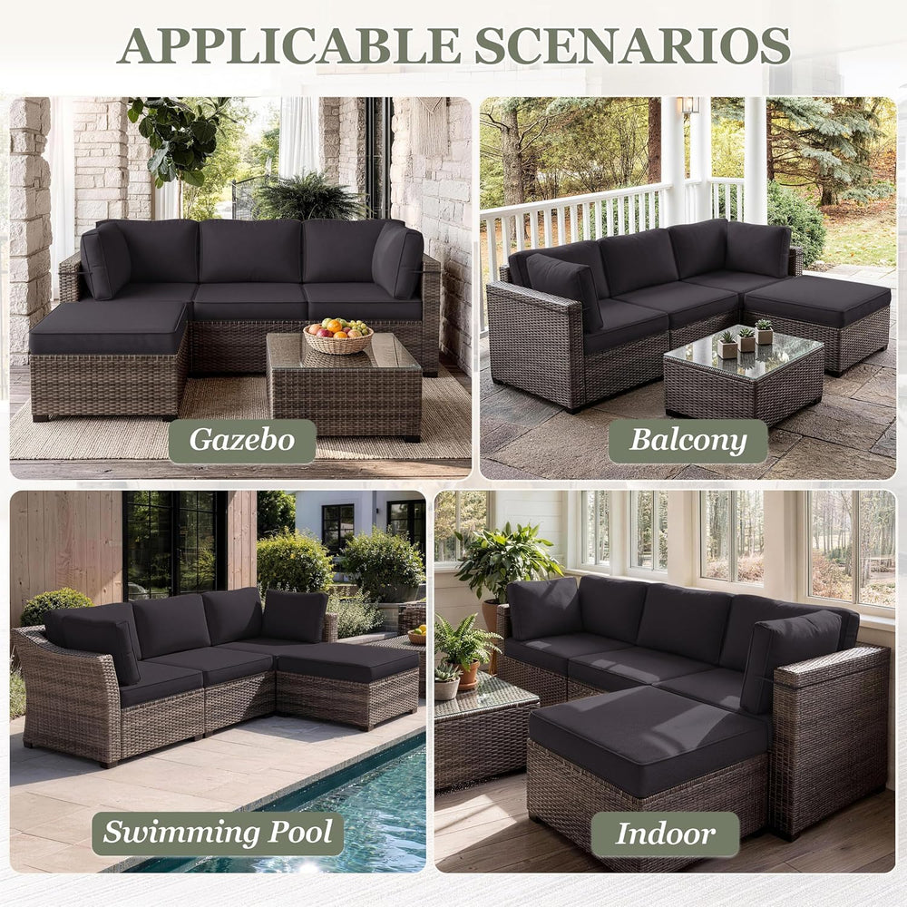 9 Pcs Outdoor Patio Cushions Covers Replacement Sets, Covers Only