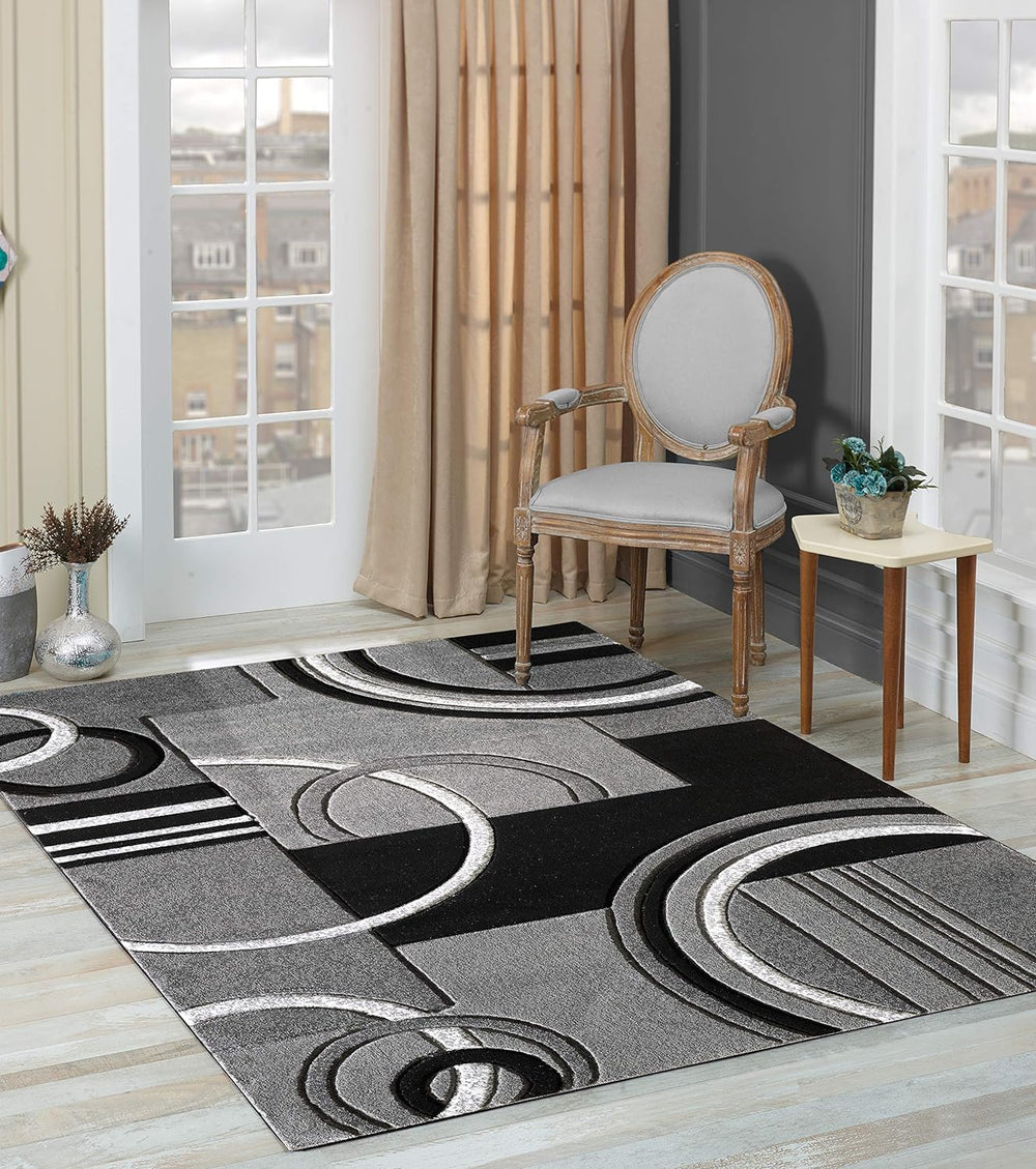 GLORY RUGS Area Rug Modern Soft Hand Carved Contemporary Floor Carpet with Pr...