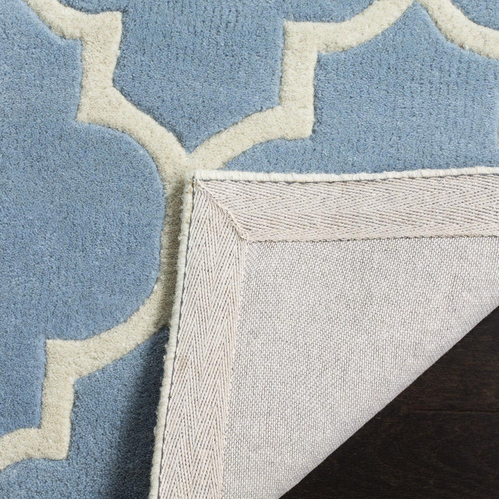 SAFAVIEH Chatham Collection Area Rug - 10' x 14', Blue & Ivory, H...