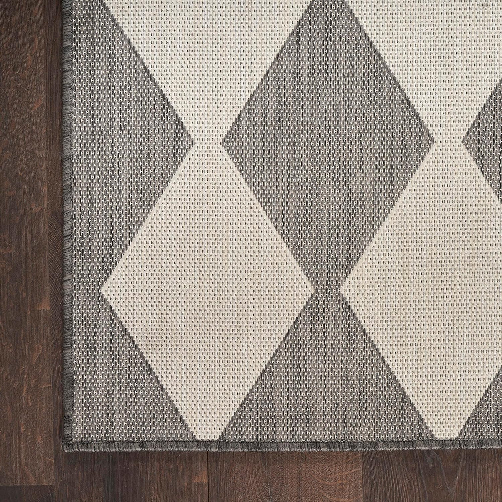 Nourison Home Positano Charcoal 4' x 6' Area Rug - Easy Clean, Non Sh...