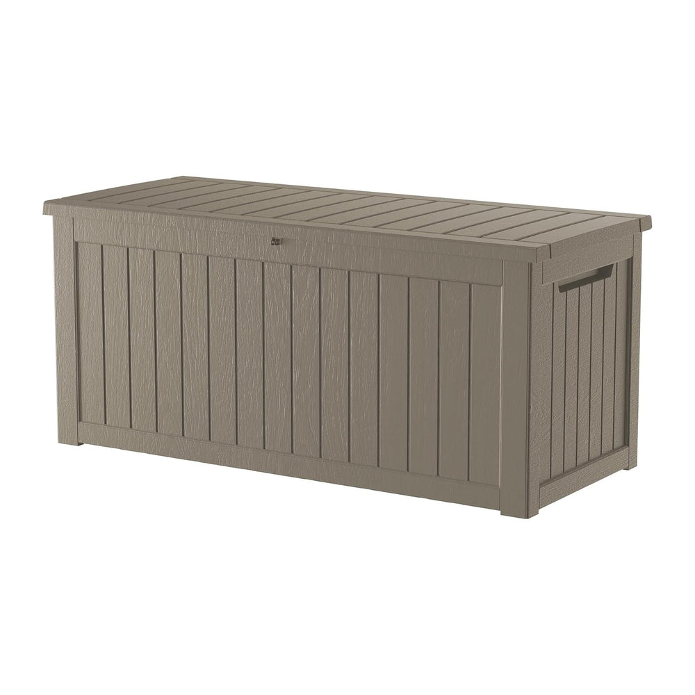 200 Gallon Outdoor Storage Box Patio Deck Box Waterproof, Resin Lockable Outs...