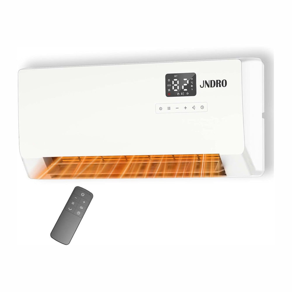 24-Inch Wall Mounted Electric Heater - 1500W Indoor Space Heater with LED Dis...