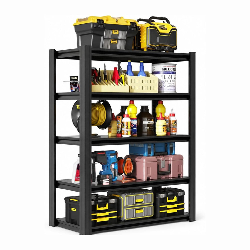 63" H Garage Shelving, Heavy Duty Storage Shelves, Garage Storage Shelve...