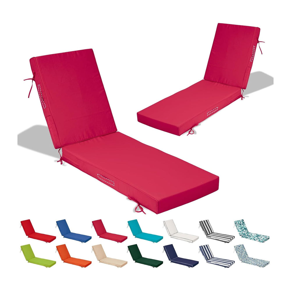 72x21x4in Lounge Cushions for Outdoor Furniture,Outdoor Lounge Chair Cushions...