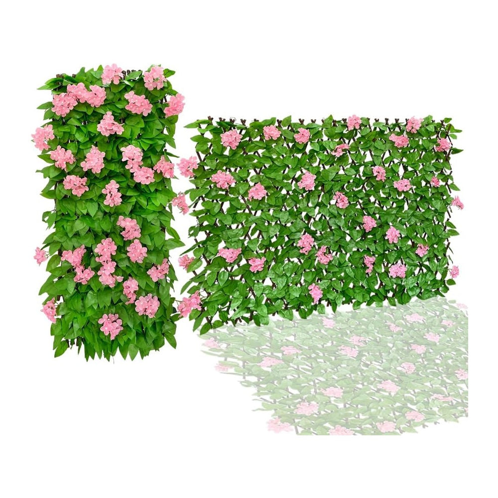 86 York Expandable Fence Privacy Screen Faux Ivy Decorative for Outdoor Garde...
