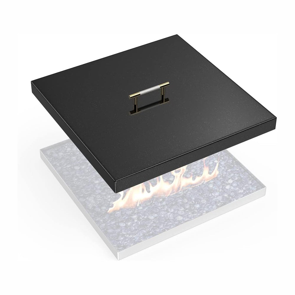 AJinTeby Fire Pit Lid Fits 24" x 24" Drop-in Fire Pit Pan, 27"...